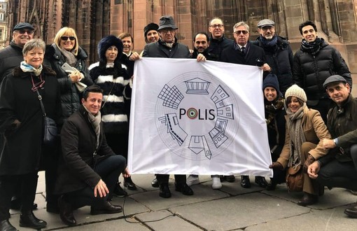 Una delegazione di 'Polis' in visita alla sede del Parlamento europeo di Strasburgo
