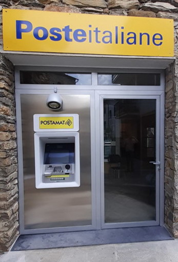 Poste Italiane: a Ceriana e Montegrosso Pian Latte Il nuovo Atm Postamat per l’ufficio postale