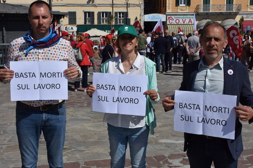 L'allarme dal palco del 1° Maggio: &quot;Infortuni sul lavoro aumentati del 5,3% in provincia di Imperia&quot;