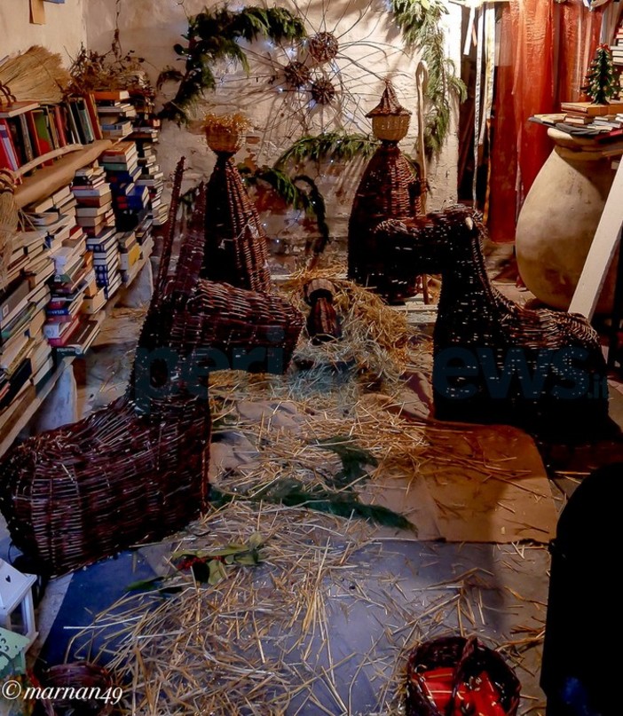 Cervo: per un mese i presepi della mostra-concorso 'Seguendo la stella', le foto di Marcello Nan