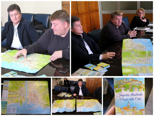 Imperia: presentata la nuova cartina illustrata, Oneglio "Abbiamo puntato sulle emozioni, servirà a orientarsi e come ricordo piacevole della città" (Foto e video) Imperia: presentata la nuova cartina illustrata, Oneglio "Abbiamo puntato sulle emozioni, servirà a orientarsi e come ricordo piacevole della città" (Foto e video)