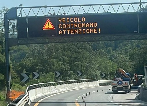 Auto contromano stamattina sulla A6 Savona-Torino: allarme rientrato dopo mezz'ora e nessun ferito
