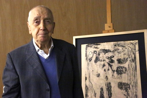 Piero Simondo, nato a Cosio d'Arroscia il 25 agosto 1928