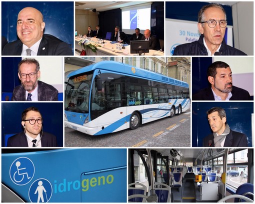 Sanremo: dalla prossima settimana in strada i 3 bus ad idrogeno, oggi la presentazione della Riviera Trasporti (Foto e Video)