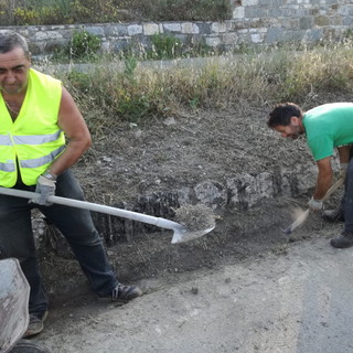 Cipressa: 10 chilometri di strade provinciali pulite ieri dai volontari locali e di Lingueglietta (Foto)