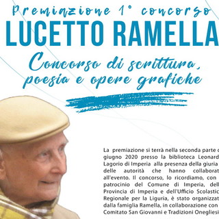 Imperia: il 10 maggio scorso è scaduto il termine per le domande da presentare al premio 'Lucetto Ramella'
