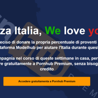 Coronavirus: la solidarietà ha tante forme, tra le risorse web anche Pornhub diventa gratis per gli italiani