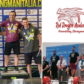 Sollevamento Pesi, successi per l'imperiese Red Dragon Academy: oro di Marzo ai Maxima, argento italiano Poerlifting per Vinitti