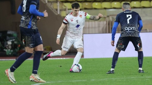 Amichevole di calcio tra la Nazionale Piloti e i Barbagiuans allo Stadio Louis II di Monaco