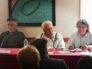 Al centro Rodolfo Amadeo in occasione di un incontro pubblico