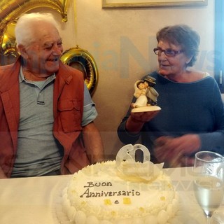Montegrosso Pian Latte: sabato scorso festeggiati i 60 anni di matrimonio di Rina Astuti e Bruno Maglio (Foto)