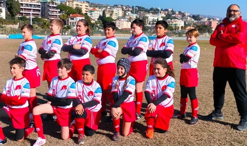 I giovani campioni del Reds Rugby Team Imperia impegnati  nei raggruppamenti di zona