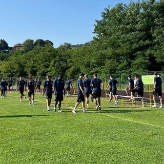 FOTONOTIZIA. Primo giorno di fatica per l’Imperia ad Arona
