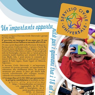 Servizio Civile: proroga al 25 febbraio per la presentazione delle domande