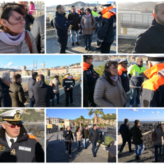 Sonia Viale oggi ad Imperia: "Situazione drammatica in tutta la Liguria, domani chiederemo lo stato di emergenza" (Foto e video)