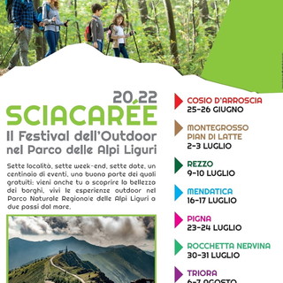 Inizia sabato a Cosio d'Arroscia l'evventura di Sciacarée: dal 25 giugno al 7 agosto outdoor in festa