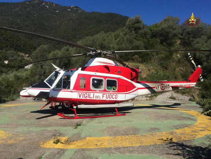 Maltempo, oggi sopralluogo in elicottero dei vigili del fuoco in valle Arroscia e valle Argentina (video)