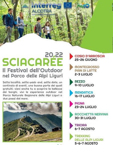 Inizia sabato a Cosio d'Arroscia l'evventura di Sciacarée: dal 25 giugno al 7 agosto outdoor in festa