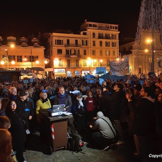 Anche una delegazione di 'Sardine' del ponente ligure ieri invitata allo 'Spin Time' di Roma