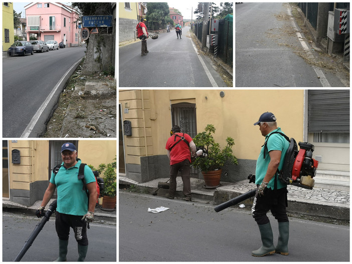Imperia: l'assessore Gagliano operaio per un giorno con stivali e soffiatore in Caramagna "Mi sono reso disponibile per sopperire alle carenze di organico" (Foto) Imperia: l'assessore Gagliano operaio per un giorno con stivali e soffiatore in Caramagna "Mi sono reso disponibile per sopperire alle carenze di organico" (Foto)