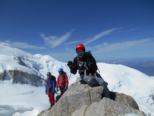 44esimo ‘4000’ per l’alpinista imperiese-crissolese Stefano Sciandra: scala in giornata il Mont Maudit (4468 m) nel massiccio del Monte Bianco (Foto)