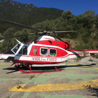 Maltempo, oggi sopralluogo in elicottero dei vigili del fuoco in valle Arroscia e valle Argentina (video)