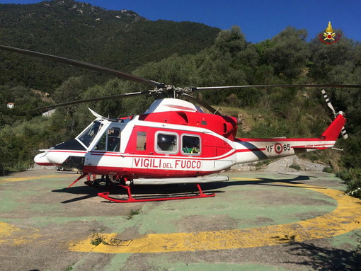 Maltempo, oggi sopralluogo in elicottero dei vigili del fuoco in valle Arroscia e valle Argentina (video)