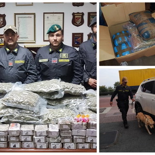 Ventimiglia: 70 chili di droga nascosta tra i 'lecca-lecca', la Guardia di Finanza intercetta un Tir al Confine Ventimiglia: 70 chili di droga nascosta tra i 'lecca-lecca', la Guardia di Finanza intercetta un Tir al Confine