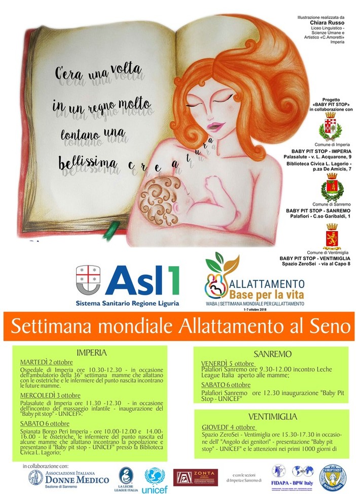 Imperia: ecco le iniziativa in programma per la 'Settimana Mondiale dell'Allattamento Materno' Imperia: ecco le iniziativa in programma per la 'Settimana Mondiale dell'Allattamento Materno'