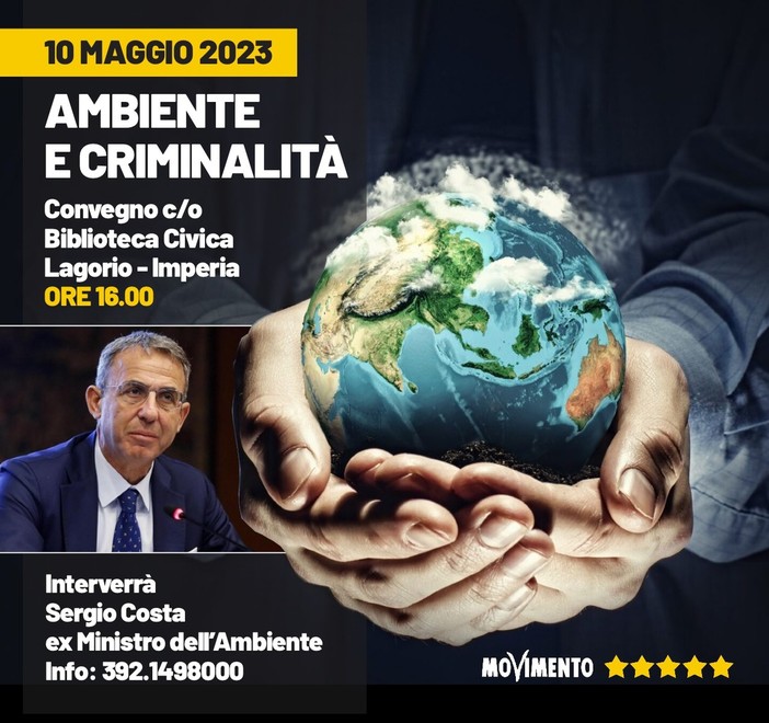 Elezioni a Imperia: il 10 maggio visita dell'ex Ministro Sergio Costa, in programma anche alcuni sopralluoghi Elezioni a Imperia: il 10 maggio visita dell'ex Ministro Sergio Costa, in programma anche alcuni sopralluoghi