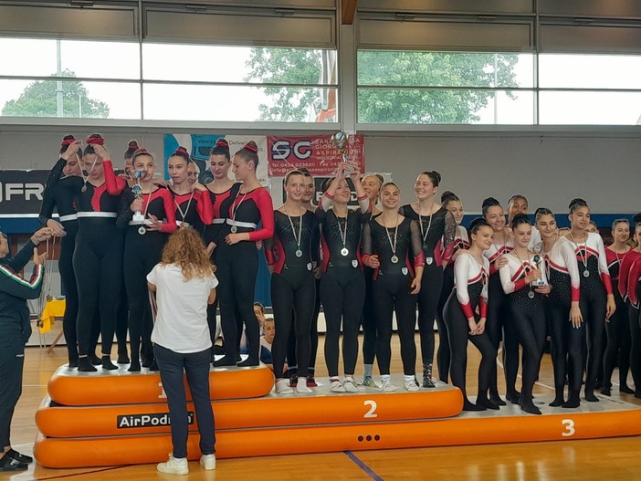 La Ginnastica Imperia e Riviera dei Fiori conquistano l'argento al campionato italiano di Teamgym