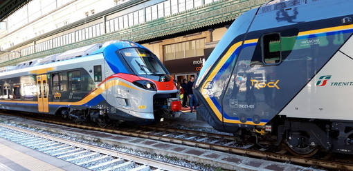 Trasporti: da oggi in circolazione anche nel Ponente ligure i due nuovi treni 'Rock' e 'Pop'
