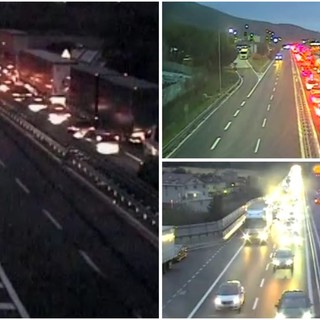 Autostrada, traffico da incubo per chi arriva da Ponente: in A10 coda di 14 km tra Albenga e Finale e 4 tra Taggia e Imperia