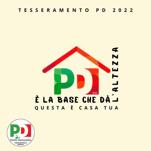 Nel weekend parte la campagna di tesseramento del Partito Democratico provinciale Nel weekend parte la campagna di tesseramento del Partito Democratico provinciale