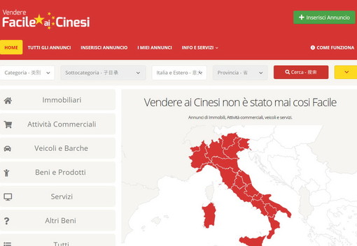 'Vendere facile ai cinesi: un curioso portale con 34 annunci anche dalla provincia di Imperia