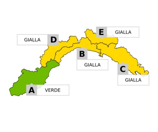 ARPAL, confermata l’allerta gialla per temporali a Levante. Prolungata fino alle 5 di lunedì 7 luglio ARPAL, confermata l’allerta gialla per temporali a Levante. Prolungata fino alle 5 di lunedì 7 luglio