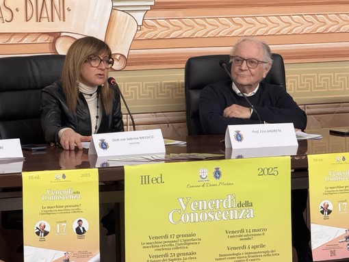 Al via il terzo ciclo dei Venerdì della Conoscenza a Diano Marina Al via il terzo ciclo dei Venerdì della Conoscenza a Diano Marina