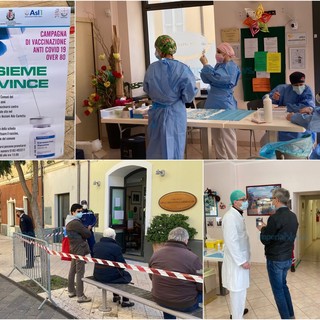 Le immagini dal centro vaccinazioni