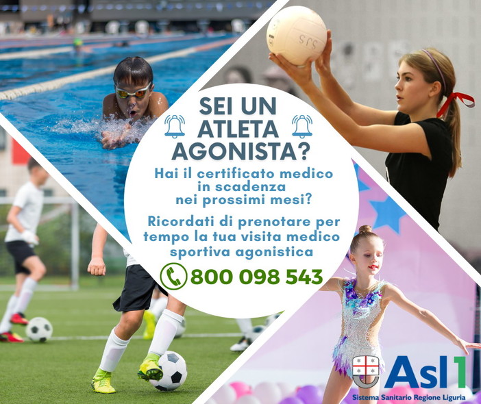 Sport e sanità: gli atleti della nostra provincia potranno prenotare la visita per il certificato medico