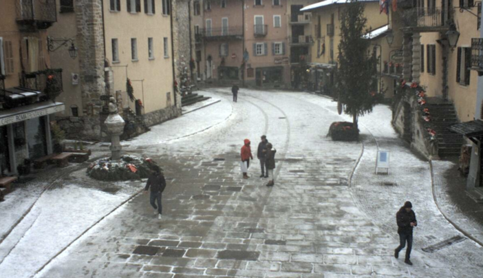 Nevischio in centro a Limone
