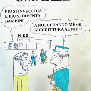 LA VIGNETTA DI UMAREL. Nuova sede temporanea per la Banda di Diano Marina