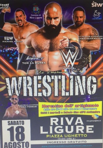 Riva Ligure: sospeso e spostato a domani sera l'evento di Wrestling in programma per oggi