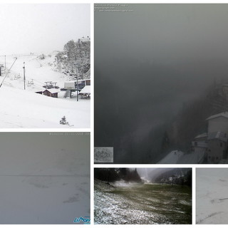 Maltempo sulla nostra provincia: pioggia sulla costa, debole nevicata a Monesi e sul basso Piemonte (Foto)