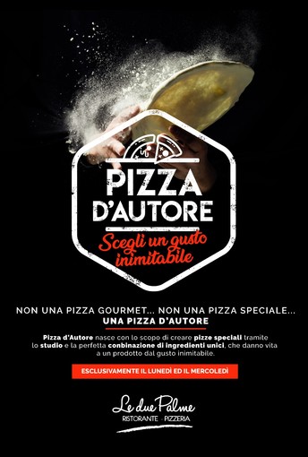 Alle Due Palme di Ventimiglia le pizze diventano d’Autore
