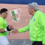 Riccardo Aicardi rincuora i suoi                                                                                                                  (Foto Flammia)