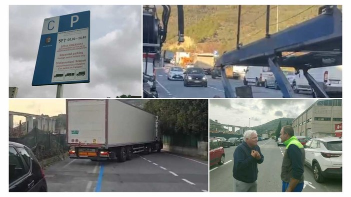 Primo giorno di apertura dell’autoparco di Barcheto: stalli già occupati e tensioni tra residenti e camionisti