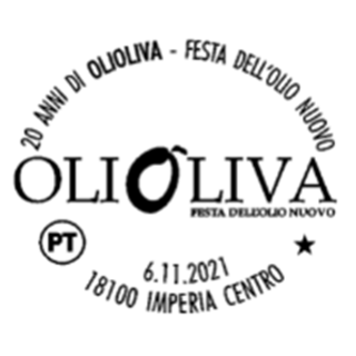 Imperia: disponibile a Oneglia l’annullo filatelico di Poste Italiane dedicato a Olioliva 2021