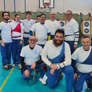 Arcieri San Bartolomeo, per la squadra Master maschile primo posto nell'Arco nudo (foto)