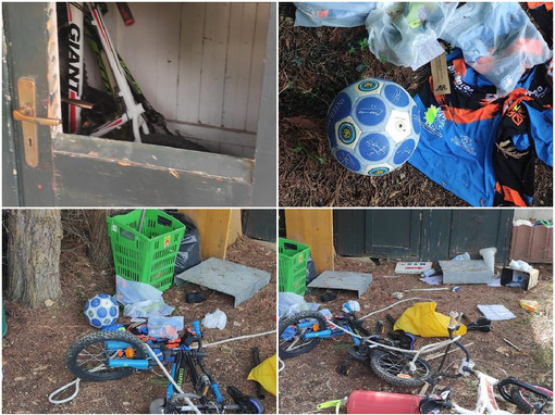 Vandali in azione a Diano Marina, danni al campo-scuola di mountain bike Vandali in azione a Diano Marina, danni al campo-scuola di mountain bike