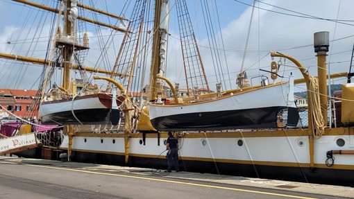 Vele d'Epoca, la Nave Palinuro arriva a Imperia